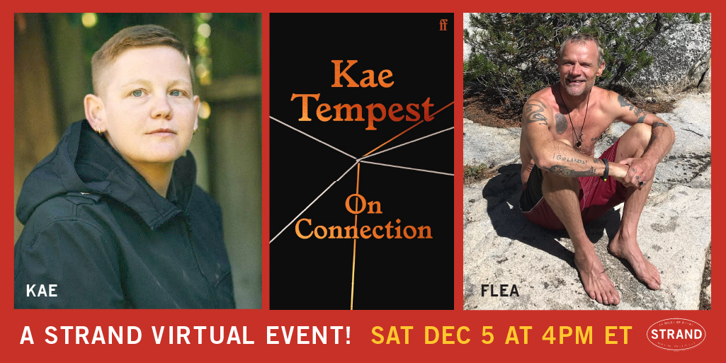 kaetempest's tweet image. Excited that i get to speak to the legend @flea333 for this event celebrating the publication of On Connection in the states 
free to attend. Come one, come all.
 
The Strand, NYC on Saturday 5 December at 4pm NYC / 9pm UK.
Register for free here tinyurl.com/y34usu6j