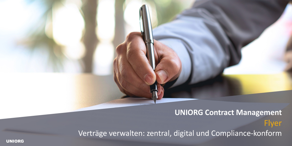 Mit der richtigen #Vertragsverwaltung Zeit und Geld sparen? Wir unterstützen dabei! Mit UNIORG Contract Management: ow.ly/HeSo50Cz6GZ