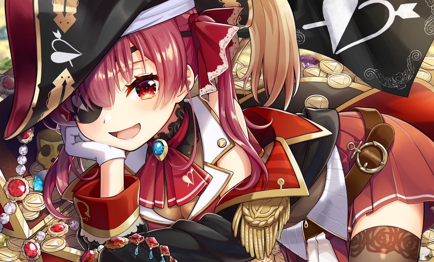 囚 こちらの マリン船長の初描きイラスト のリメイク作品ですが Sidereal様 Sdrl Sidereal からご相談を頂き サークル様より頒布されるグッズ用に製作したものになります グッズ詳細は先ほどのrtをご覧くださいませ Twitter