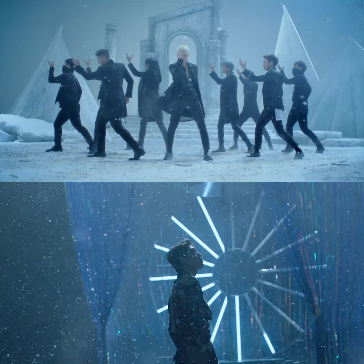 Pleiades as a sign of season changing are also the reason why season setting is important to understand pledis groups storyline thru their mvs. the seasons where Pleiades rises in dawn (spring-autumn) is lively, while in winter its dark, as everyone fall into deep sleep