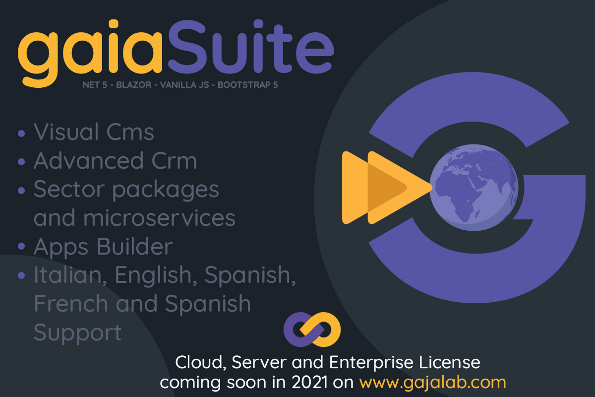 GajaLab's tweet image. Tutta la potenza di Net 5 in una nuova piattaforma in arrivo il prossimo anno.