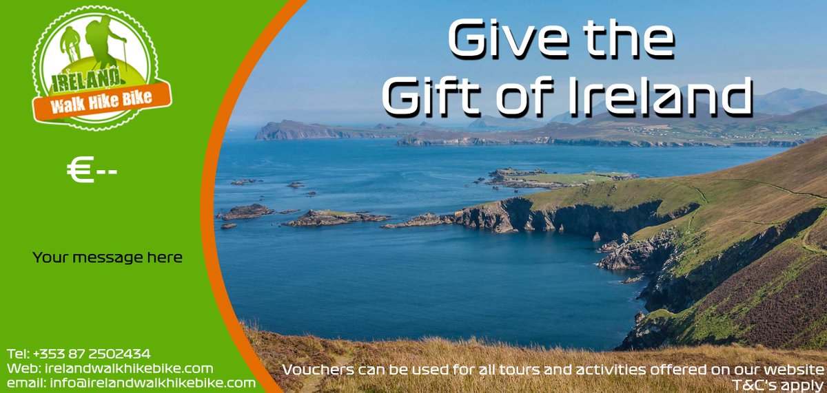 Gift he gift of Ireland this Christmas with a Ireland Walk Hike Bike gift card.

irelandwalkhikebike.com/gift-vouchers/