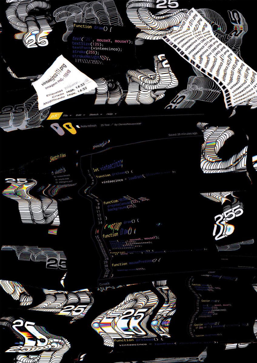 Marco Heleno (@marcoheleno) on Twitter photo Another poster selected for the <a href="/pcdcoimbra/">pcdcoimbra</a> poster exhibition. Also coming from ESADcr Caldas da Rainha, Daniel Neves.
Posters made with code... more info at pcdcoimbra.dei.uc.pt/exhibition/18
<a href="/p5xjs/">p5xjs</a>
<a href="/ProcessingOrg/">Processing</a> Another poster selected for the <a href="/pcdcoimbra/">pcdcoimbra</a> poster exhibition. Also coming from ESADcr Caldas da Rainha, Daniel Neves.
Posters made with code... more info at pcdcoimbra.dei.uc.pt/exhibition/18
<a href="/p5xjs/">p5xjs</a>
<a href="/ProcessingOrg/">Processing</a>