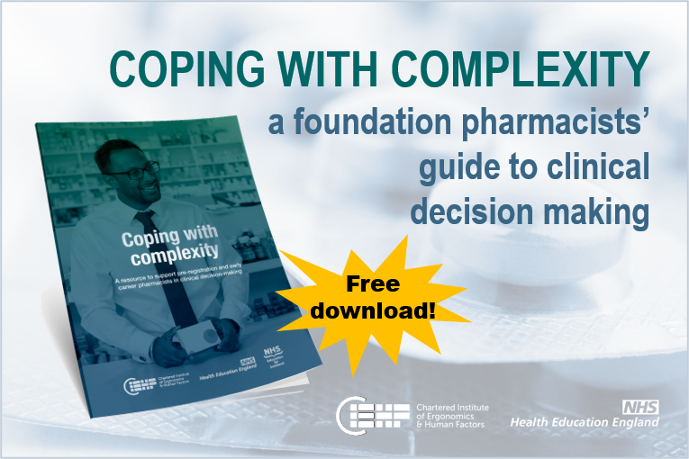 CIEHF's tweet photo. CIEHF has published new guidance 'Coping with complexity', which is aimed at early career pharmacists, especially those in foundation pharmacist positions managing the transition from education to the workplace environment

Download it here: https://t.co/ZpNGUXvXg8

#Ergonomics https://t.co/cU2y8ixClj