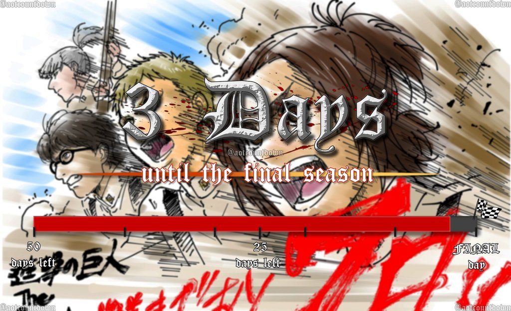 YourCountdown.To - Only 6 more days before Attack On Titan