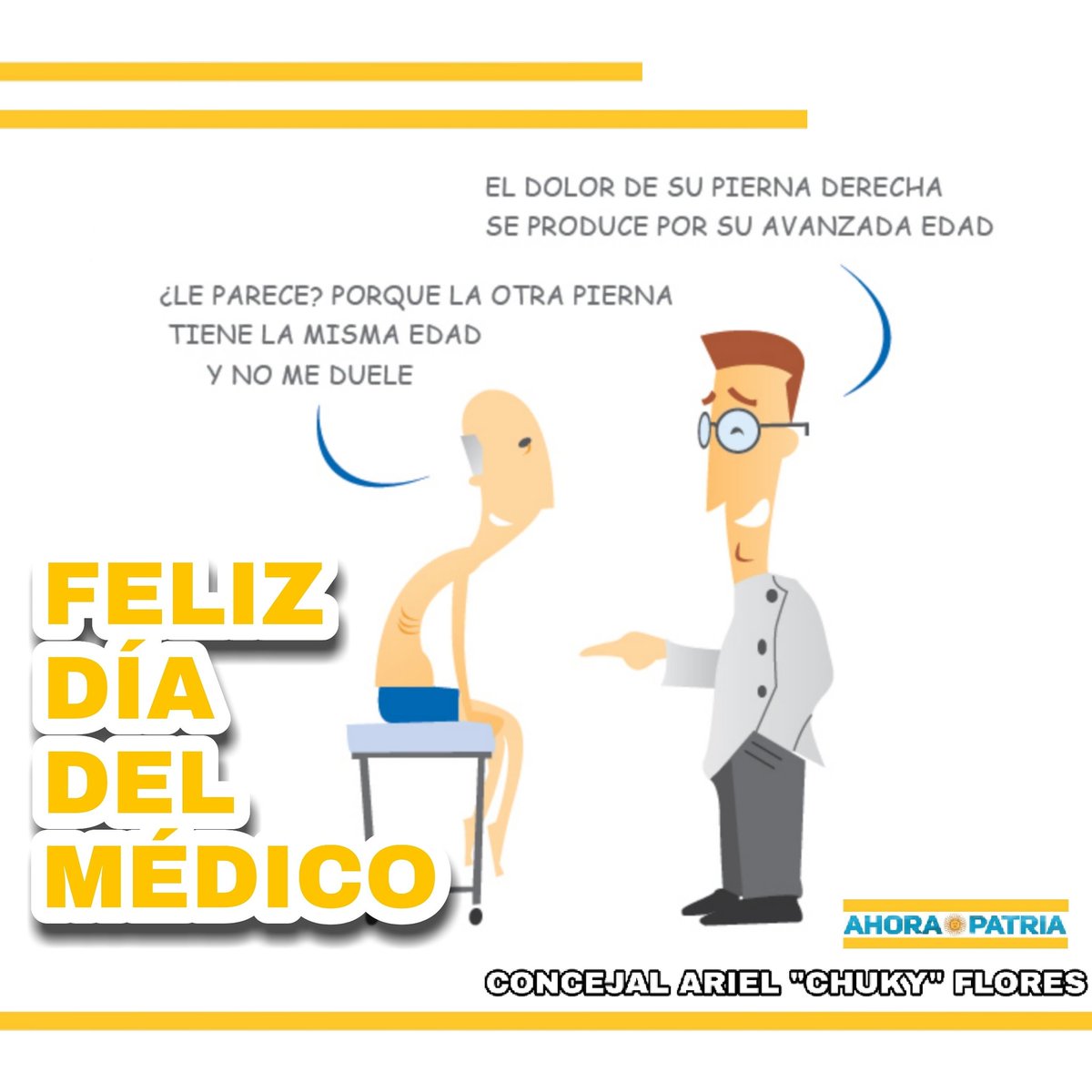 ariel_chuky's tweet photo. En su día quiero agradecerles una vez más a los profesionales médicos de la salud por habernos cuidado en este año tan difícil, y por haber dado lo mejor en esta dura batalla de pandemia. Gracias y que hoy y siempre tengan el reconocimiento que se merecen.
#ArielChukyConcejal https://t.co/VtqDEO4jSS