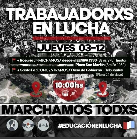 #Hoy #BuenJueves Repudio y rechazo al proceso de ajuste de <a href="/omarperotti/">Omar Perotti</a> con #PerdidaDeEmpleos y #Derechos La #integridad y los puestos de #trabajo no son variable de ajuste, se debe reivindicar, sostener y apoyar las luchas históricas de lxs #trabajadores <a href="/robertosukerman/">Roberto Sukerman</a>