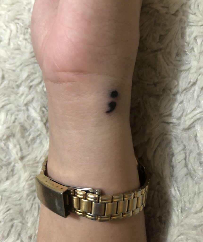 ◡̈ on Twitter: 'ohh the semicolon is used when a sentence could have ended but didn't... just like also in life, you can pause but you should still continue :)' / Twitter