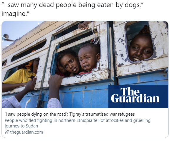 6. 𝐌𝐚𝐬𝐬 𝐦𝐮𝐫𝐝𝐞𝐫  #Tigray|an civilians are going through a daily bombings from warplanes & heavy artilleries. According to credible reports, especially the youth are being targeted. 67 in Zalambessa, 99 in Shire & 27 in Mekelle on Nov 28th are few examples.