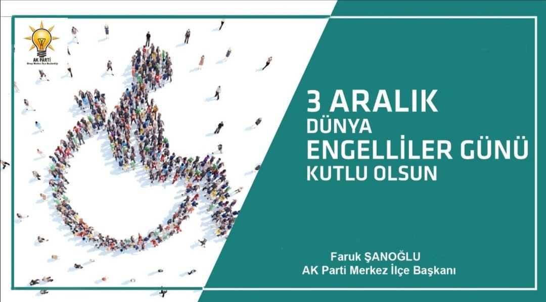 Bizi biz yapan, kolumuz, bacağımız, gözümüz, kulağımız değil kalbimizdir. Zihnimizdeki ve gönlümüzdeki engelleri kaldıralım. 

Unutmayınız ki her insan bir engelli adayıdır. 
Engel Olma, Destek Ol !!
#3aralıkdünyaengellilergünü