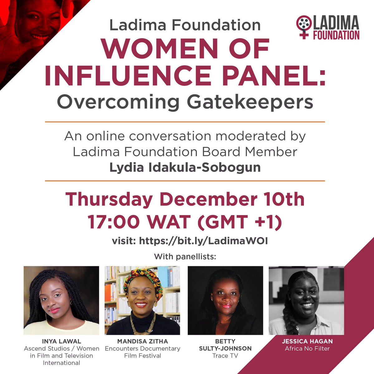 Save the date! Our Festival Director, Mandisa Zitha, will be partaking in this exciting Women’s Panel, organised by <a href="/LadimaAfrica/">Ladima Foundation</a> - an organisation we love and support. Register here: bit.ly/LadimaWOI