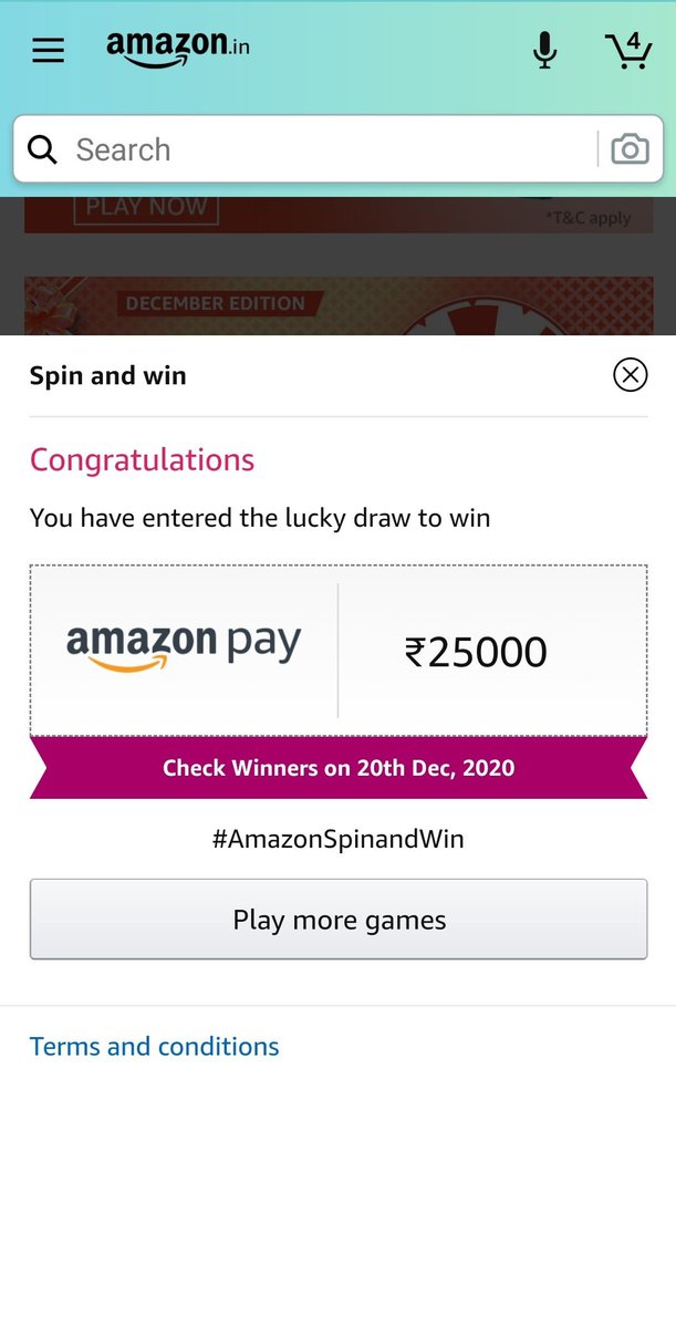 sudhakarreddy_t's tweet image. #AmazonSpinAndWin , @amazonIN