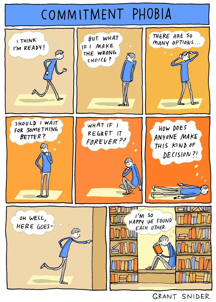 "The only thing you absolutely have to know is the location of the library." Albert Einstein

#library #books #choices 
Illustration by Grant Snider <a href="/grantdraws/">Grant Snider</a>