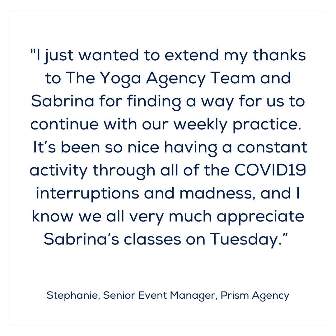 Throw back to our first virtual corporate class during lockdown 1. So proud of how quickly The Yoga Agency and our teachers responded to COVID-19  - what a long way we have come! 🥰⁠
⁠
⁠
#london #theyogaagency #yoga #corporatewellness #virtualwellness