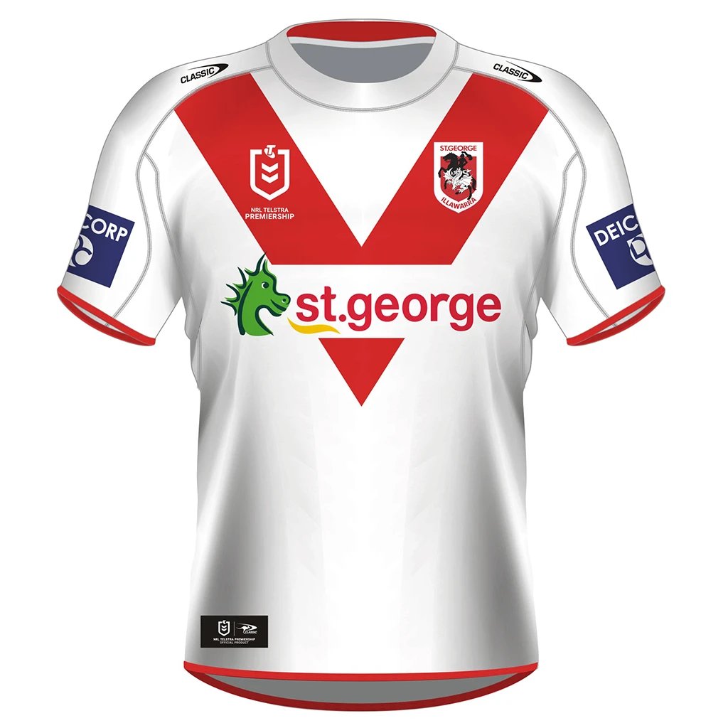 Adult St George Illawarra Dragons Details about   NRL 2021 Anzac Jersey Rugby League 