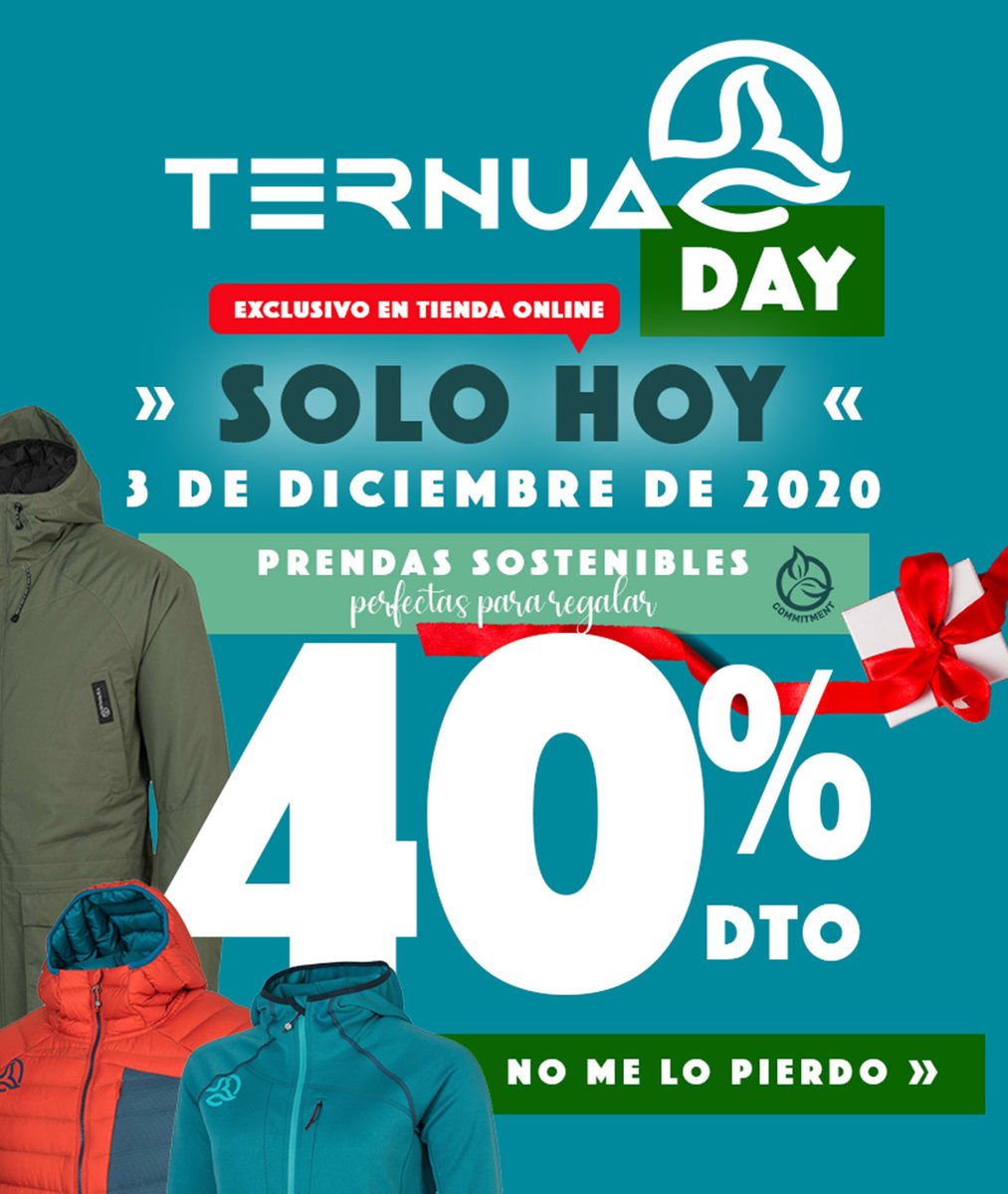 maspormenosnet's tweet photo. Nuestra #oferta del día 💣
Nueva colección de Ternua con un 40% de #descuento 🔥
¡Solo hoy!  👉 https://t.co/YPofaCgXVs  ✅ https://t.co/lsnylF3tr4