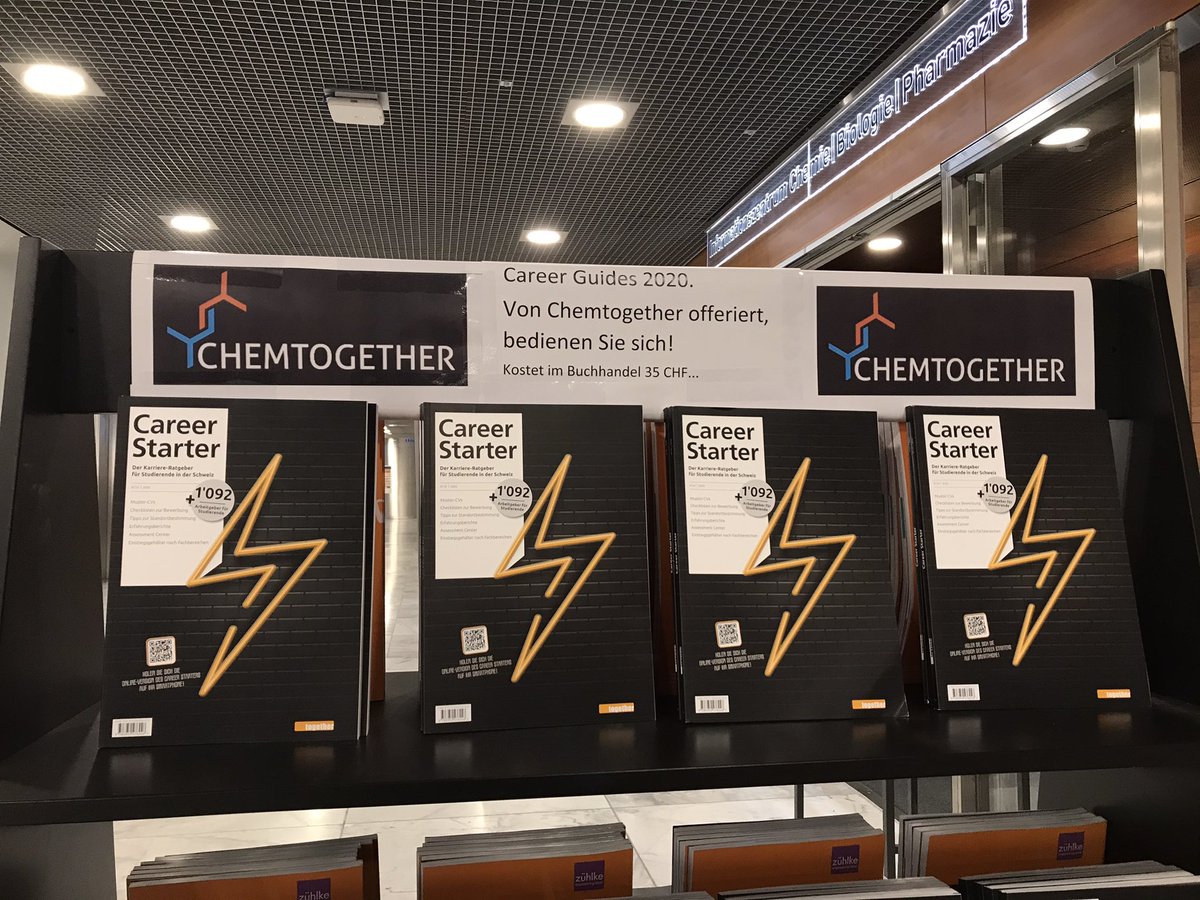 ETH_DCHAB's tweet photo. Need career tips? Get your free career guide 2020 provided by #CHEMTOGETHER at @ETH_DCHAB #Infozentrum @ICBPETH https://t.co/IV6yYTe2OG