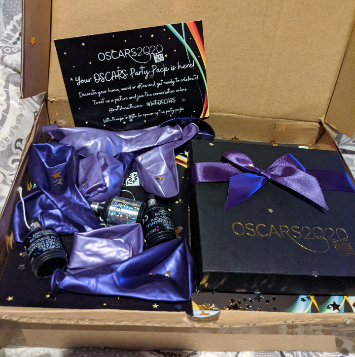 Thanks to @NottsHealthcare for my brilliant #Oscars2020 pack! I look forward to celebrating next week with all the other nominees and celebrating the amazing work being done within the organisation! Good Luck everyone!