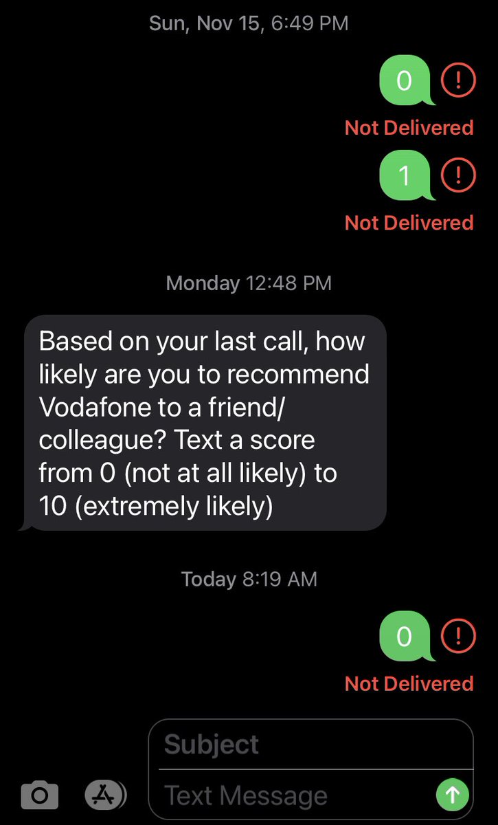 Bradderrrs's tweet image. So @VodafoneUK , after a sequence of poor customer service experiences and without a conclusion, it appears your systems don’t like the feedback either. #whatcustomerservice #companyfirst #customerlast #CustomerService #automationmuststop #systembreakdown @BBCWatchdog