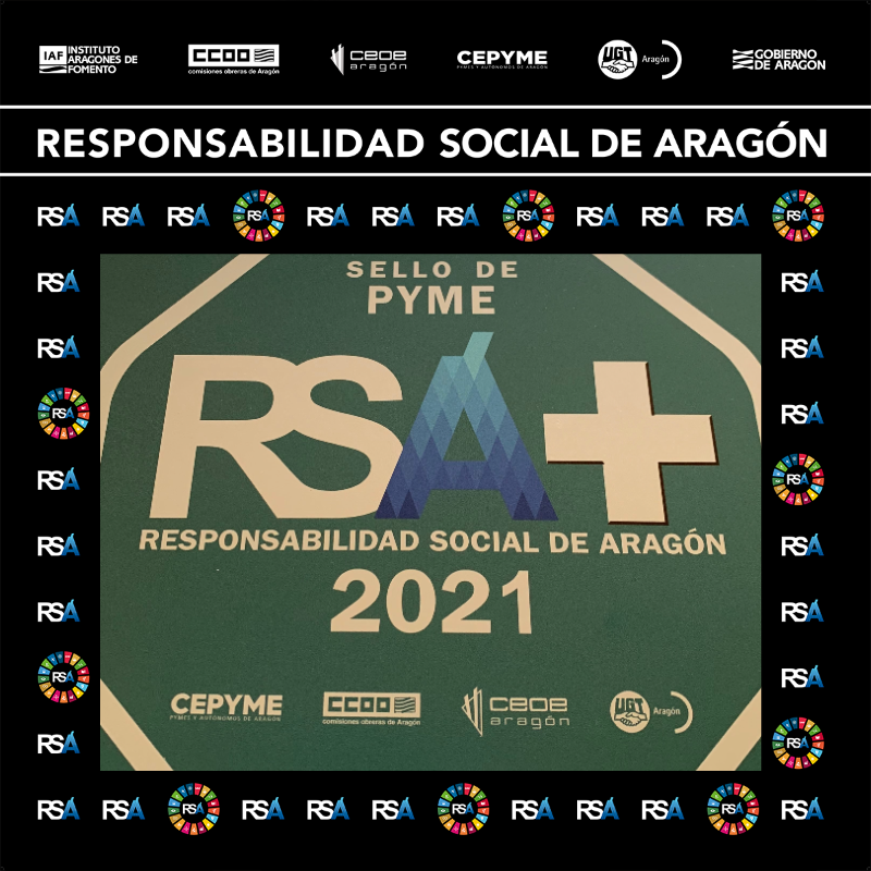 RIGUALSA's tweet photo. Desde Rigual, SA, muy contentos de recibir el Sello PYME RSA+ 2021, nos sumamos a la Jornada Anual de la Responsabilidad Social de Aragón del Instituto Aragonés de Fomento
#RSA2020 #Rigual #IAF #ProgramaEmpresa https://t.co/WajgERKkO5