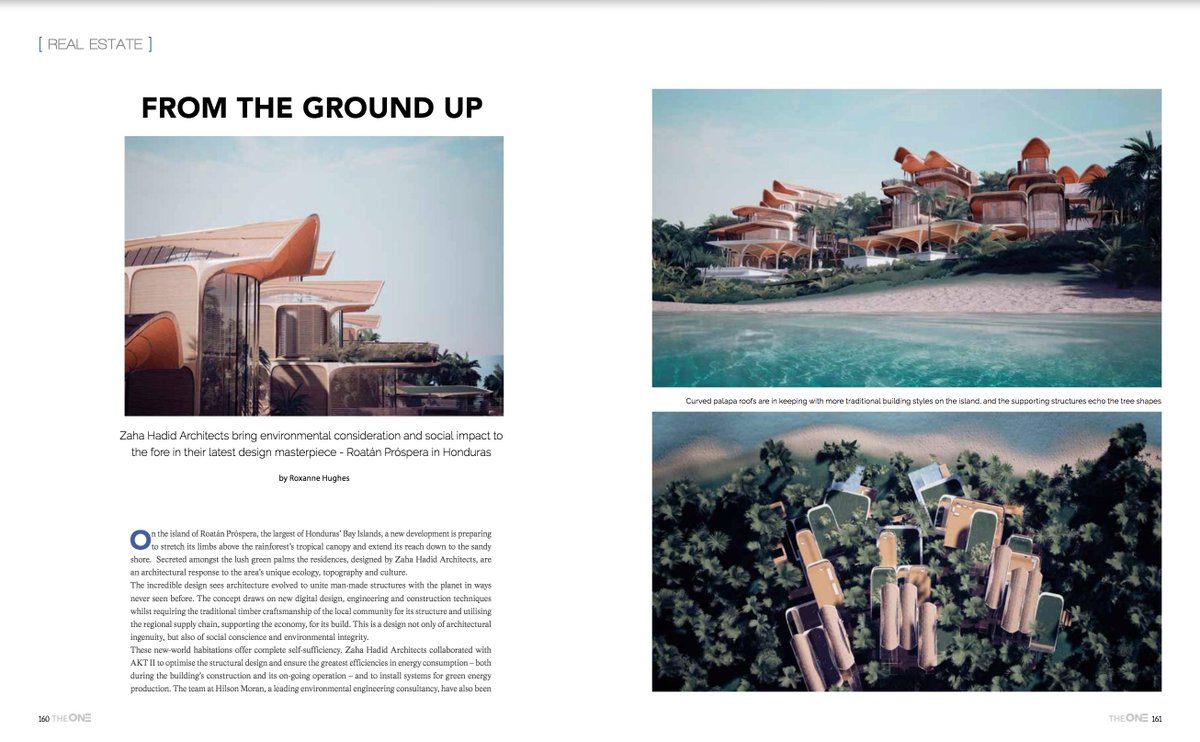 Architectural ingenuity, social conscience and environmental integrity - Zaha Hadid Design <a href="/ZHA_News/">Zaha Hadid</a> combine all three on the island of Roatán, Honduras.
Read more in my article for The One Yacht &amp; Design magazine: theoneyd.com/24-lapis/