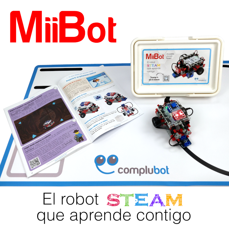 Complubot's tweet photo. ¿Quieres iniciarte en la robótica de una forma sencilla y educativa? Si tienes entre 10 y 13 años hacer esto es muy sencillo, gracias al nuevo Pack del robot #MiiBot ¡Un estupendo #regalo para estas #Navidades !https://t.co/tXoi454NEy https://t.co/cxggT7xPMZ