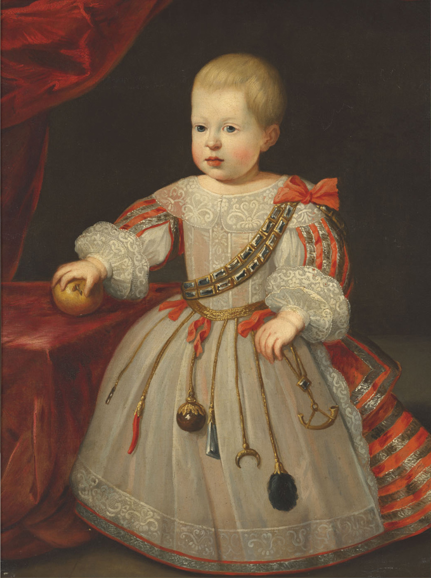 ColeccionMMoret's tweet photo. Dijeros, dijes y «objetos de virtud» contra el mal de ojo.
Taller de Juan Pantoja de la Cruz. La Infanta Ana María a la edad de un año. A subasta en Christie's.
Seguidor de Diego Velázquez. El Príncipe Felipe Próspero. A subasta en Christie's. https://t.co/W96LtXDLWQ