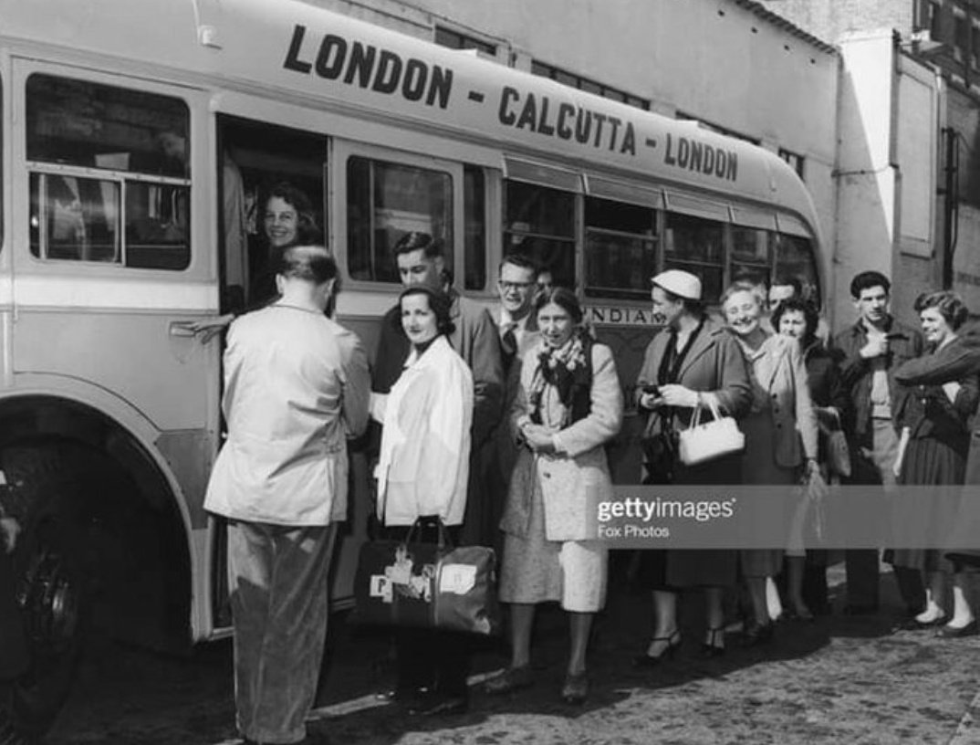 pratik_morekar's tweet photo. Did you know about a luxury bus service from London to Calcutta which existed till upto 1970s?
It started from:  UK-Belgium-Germany-Austria-Yugoslavia-Bulgaria-Turkey-Iran-Afghanistan-India.
Here are the photos and the itinerary of this wonderful bus service. https://t.co/OIO1HH15WY