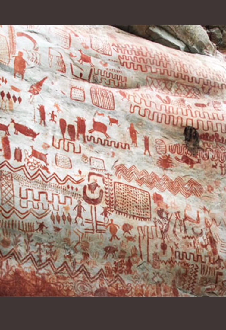 S_Schwartzmann's tweet photo. Increíble: Miles de pinturas rupestres, en muy buen estado de conservación, descubrieron en la selva amazónica. Tienen 12.500 años y están a lo largo de 12 kilómetros https://t.co/PYxJAfWVpf