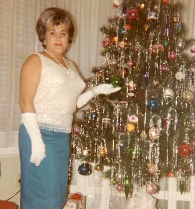 Photos of women posing with their Christmas trees (1950s/60s)Love them all.Enjoy!!