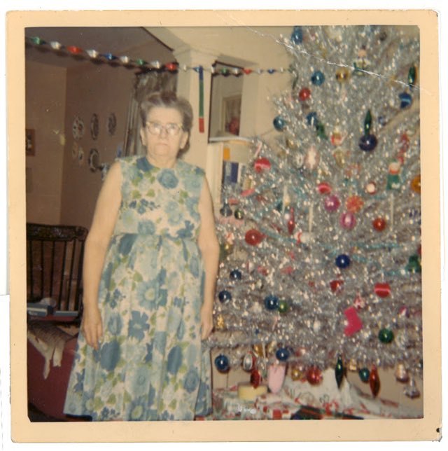 Photos of women posing with their Christmas trees (1950s/60s)Love them all.Enjoy!!
