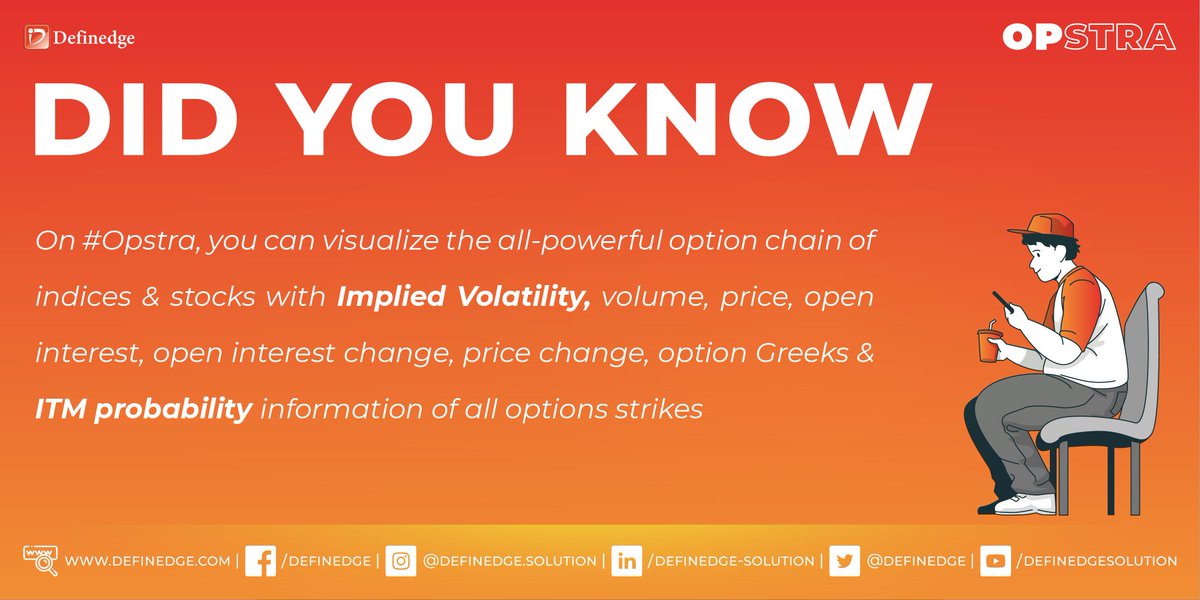 Definedge's tweet photo. #DidYouKnow, You can visualize the Open Interest Bar Charts to get a live view of change in Open Interest of the underlying indices &amp; stocks of different expiries using Open Interest tool of #Opstra.

#DefinedgeSolutions #Definedge #LearnWithDefinedge #MarketStrategy #StockMarket https://t.co/tOWL5XO3KR