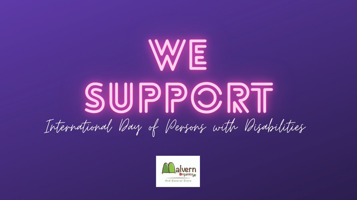 Today is International Day of Persons with Disabilities. 

We, Malvern Organics, support the #ISeePurple campaign for <a href="/LeonardCheshire/">Leonard Cheshire</a>. 

#MalvernHillsHour let's turn our social media purple! 💜💜