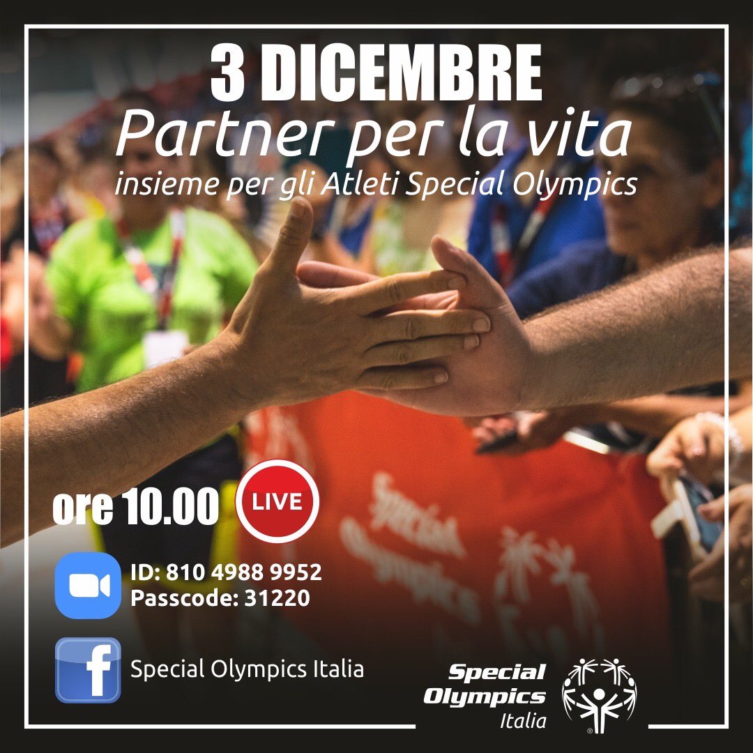 Fieri di essere al fianco di ⁦<a href="/SOItalia/">Special Olympics Ita</a>⁩ da oltre 9 anni, per promuovere il valore dello #sport e dell’#inclusione insieme alla più grande organizzazione sportiva per le persone con disabilità intellettiva. #noicisiamo #3dicembre