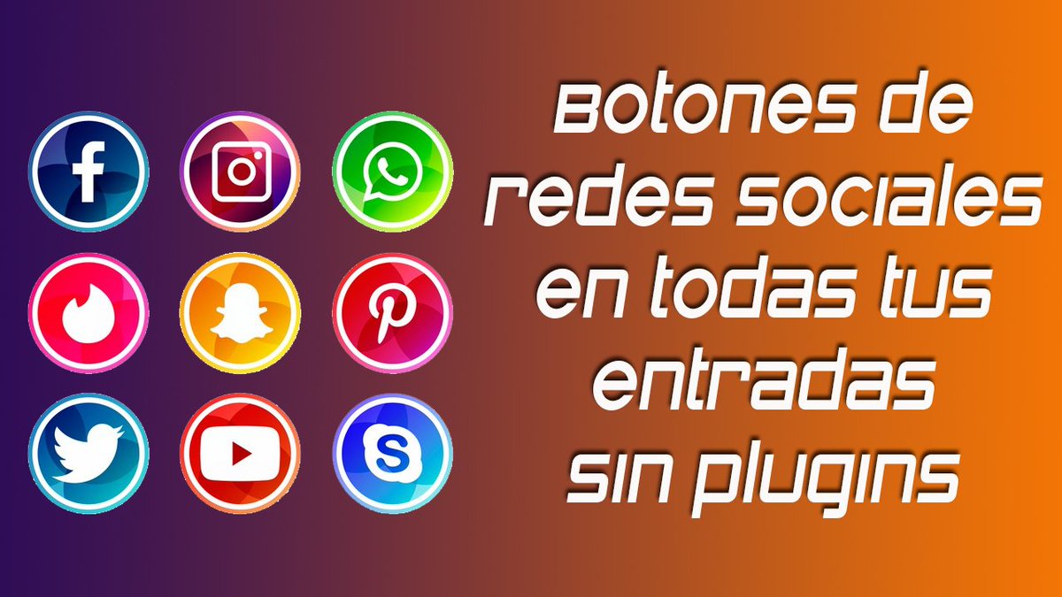Añade botones de redes sociales a todas tus entradas sin plugins #Wordpress #RedesSociales 

youtube.com/watch?v=Z12ihJ…