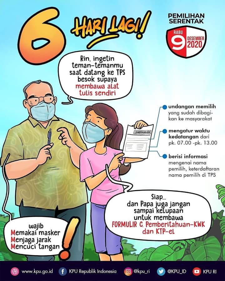 Hari pencoblosan semakin dekat