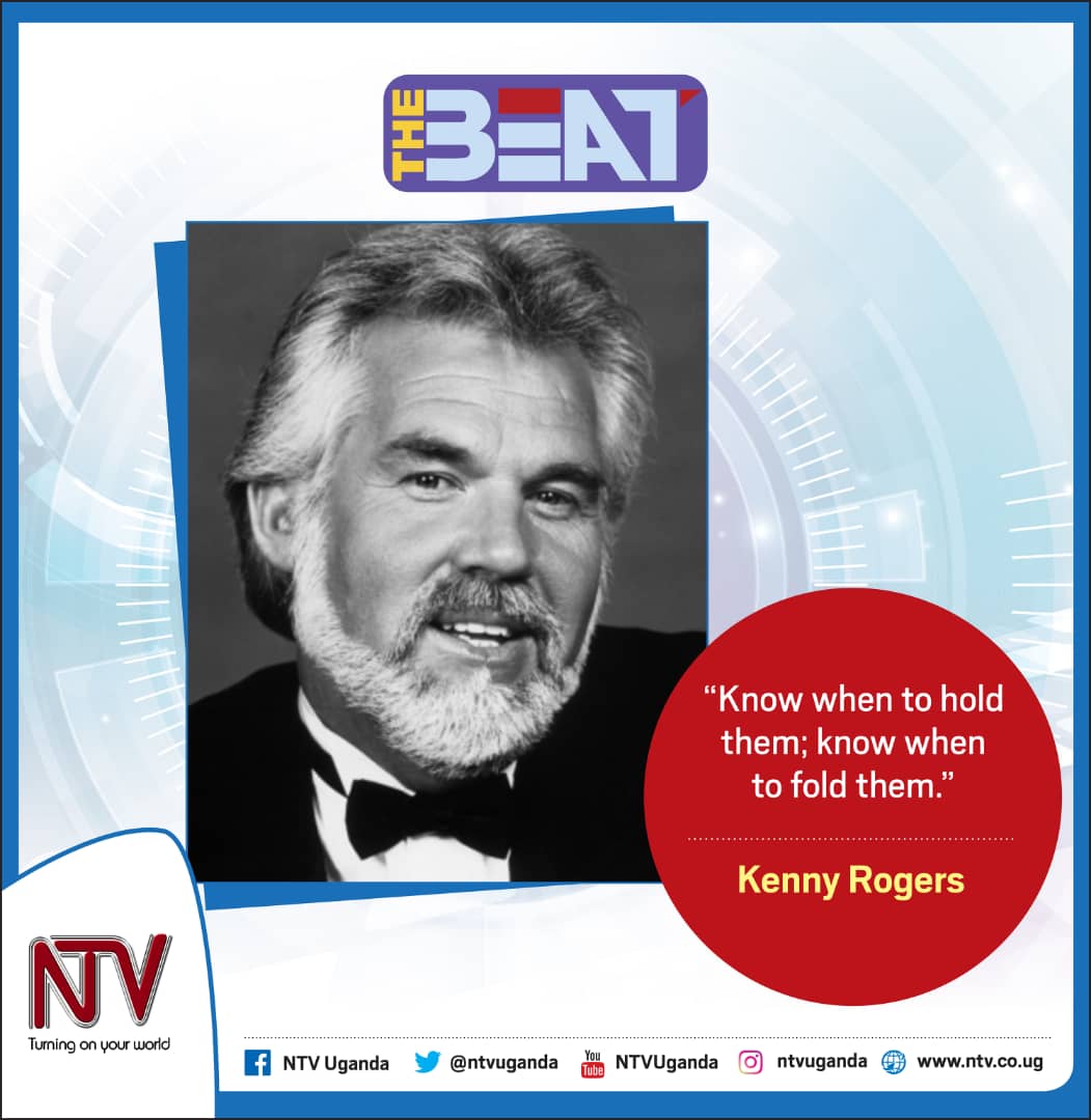 NTVTheBeat's tweet photo. Know when to hold them, know when to fold them - Kenny Rogers
#BeatTweet #NTVTheBeat https://t.co/XyTc7lyyiy