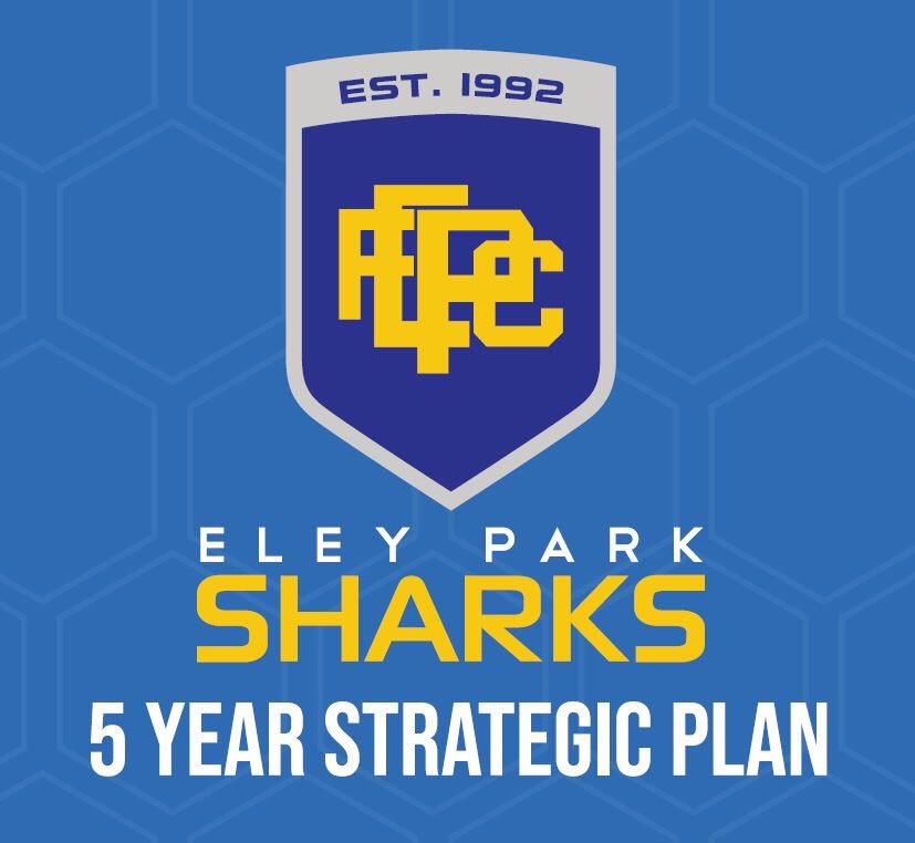 Following months of consultation with players, committee members, advisors and other stakeholders, Eley Park FC is proud to launch its 5 year Strategic Plan.
You can read the entire Strategic Plan at our website via:
eleyparkfc.com.au/club-info/stra…

Go Sharks!