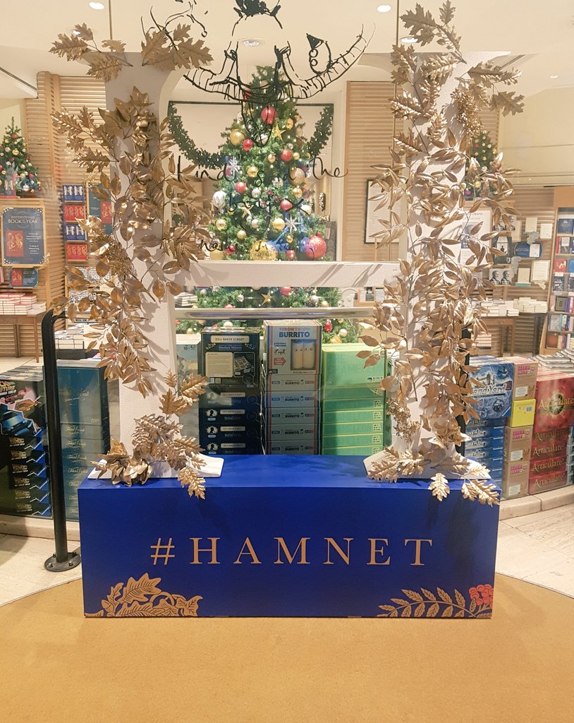 WaterstonesPicc's tweet photo. H is for Hamnet. Our wonderful #BookOfTheYear taking centre stage at our front door. 
@TinderPress @headlinepg https://t.co/Z8nLcKp2W6