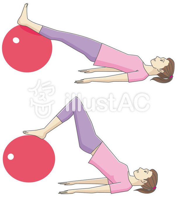 バランスボールのtwitterイラスト検索結果