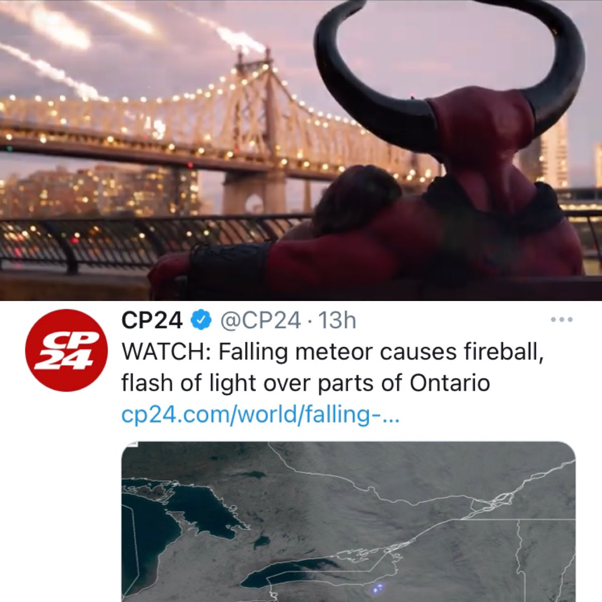 aelkouby's tweet photo. Hey ⁦@VancityReynolds⁩ your new https://t.co/KvdNIk8hgt ad is life imitating art. #2020 #TheEndIsNear https://t.co/uNl4ir7Yzw