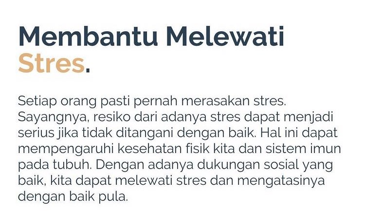 Kalian punya Support System ngga? 