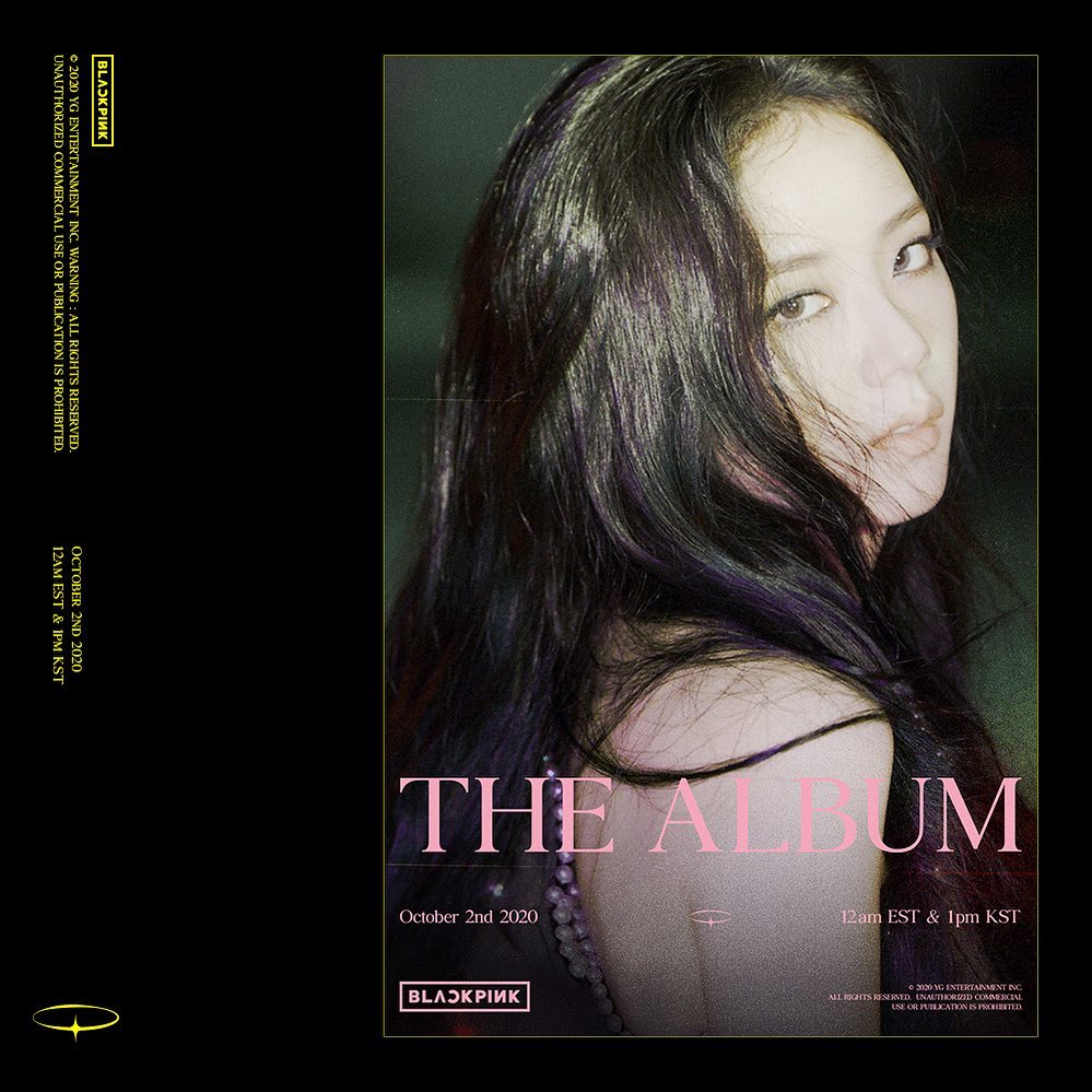 Jisoo Instagram           [22.09.2020] 

#BLACKPINK
#THEALBUM ✨
#20201002_12amEST
#20201002_1pmKST

#지수 #JISOO