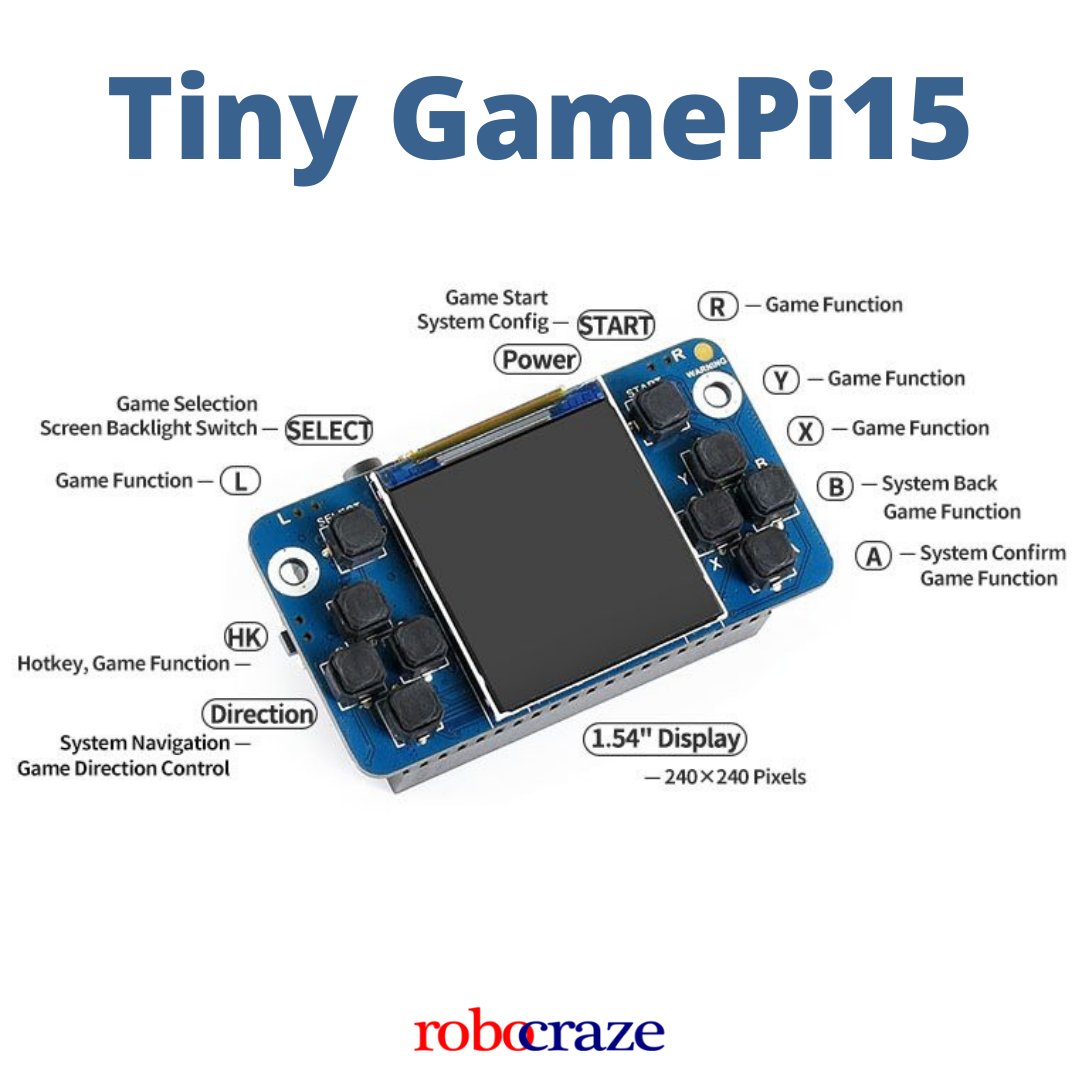 The GamePi15 is a full-functional game console expansion in an extremely compact size. BUY NOW:robocraze.com/tiny-gamepi15-… @Raspberry_Pi . . #robocraze #technology #thursdayvibes #thursdaymorning #IoT #scifi #gamergirl #Video #ContestAlert #videogames #futureofwork #RaspberryPi