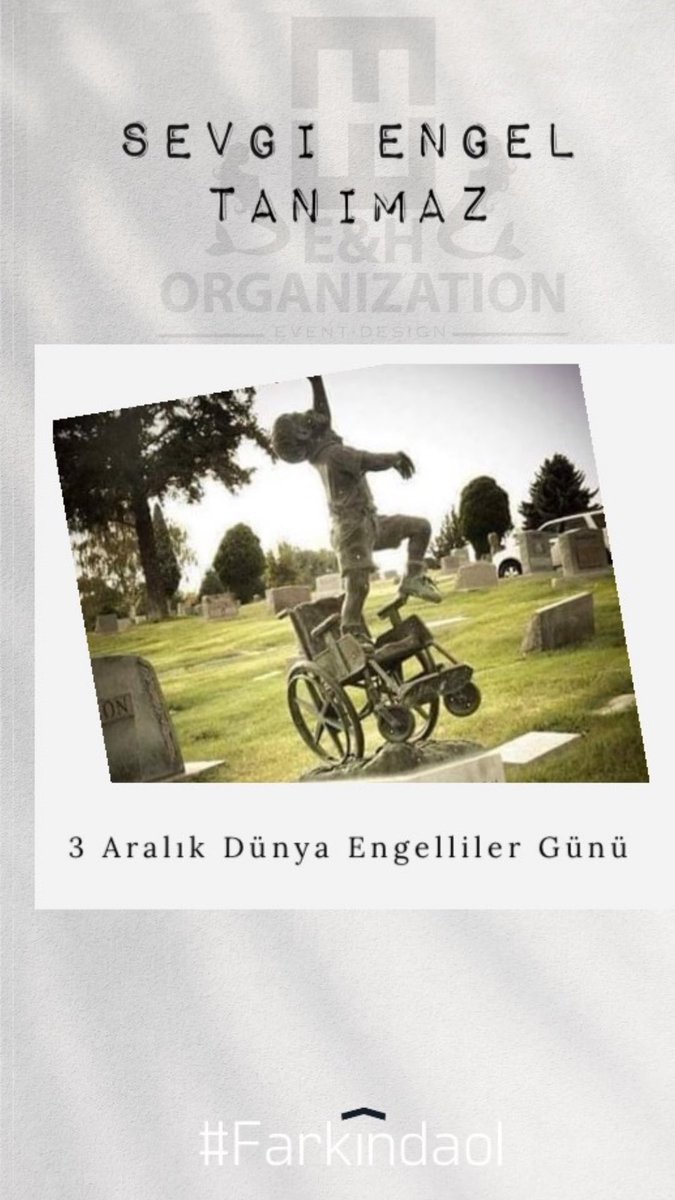eheventdesign's tweet photo. Hepimiz birer engelli adayıyız . Farkında Ol ☝🏼#3AralikDunyaEngellilerGunu https://t.co/LLCPa9ARXy