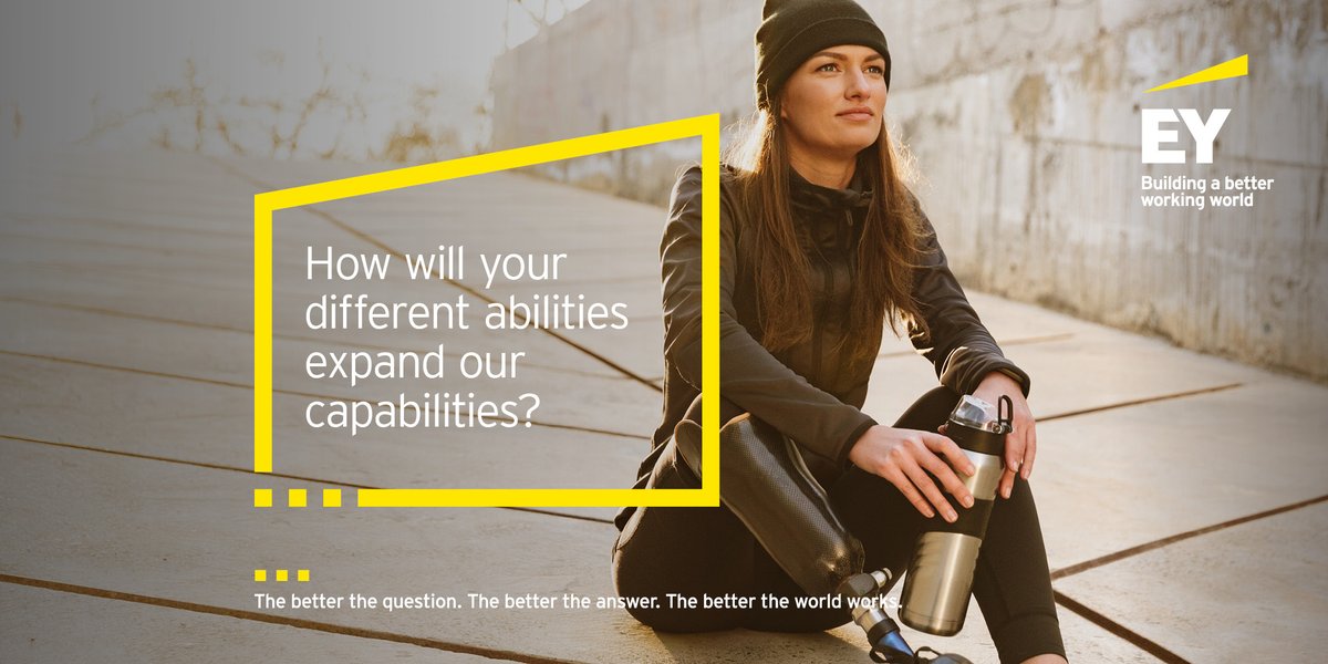 samuese's tweet photo. Today is International Day of Persons with Disabilities. At EY we value the talents of people with disabilities and are committed to fostering a culture where everyone feels they belong. An inclusive culture is ours to build. #BetterWorkingWorld #IDPD2020 https://t.co/WPz5f9r7b8