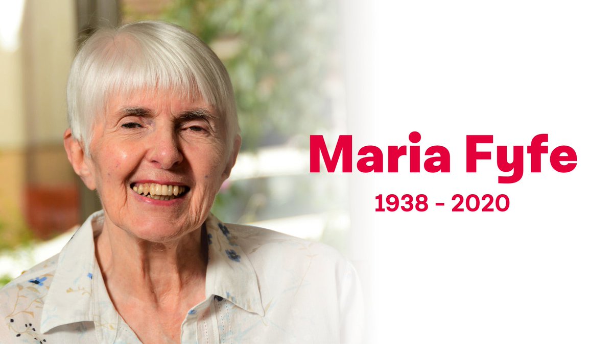 MSLabour's tweet photo. Our comrade Maria Fyfe passed away this morning.

Maria was MP for Maryhill from 1987-2001, played a crucial role in delivering devolution and remained an active CLP member all her life, including as our VC.

We have lost a giant of our movement. Our thoughts are with her family. https://t.co/4F1QvegkHw