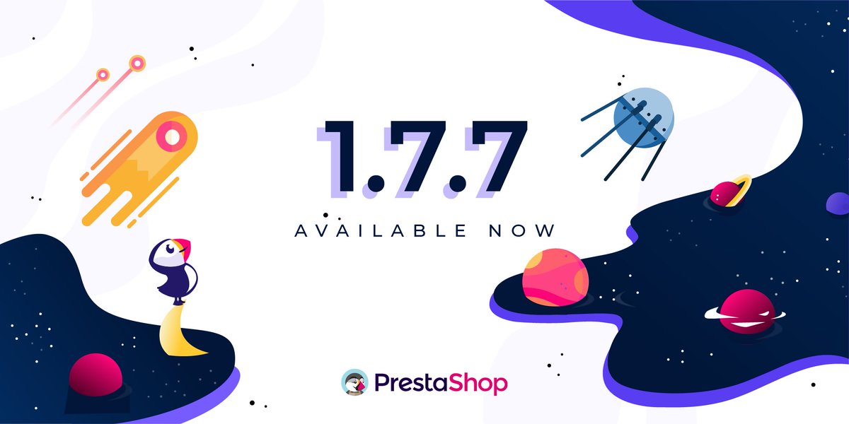 PrestaShop's tweet image. 🚀The #PrestaShop 1.7.7.0 version is live🚀

👏A big THANK YOU to all the contributors &amp;amp; all the people who made it possible.

🔍Enhancing productivity, growth and flexibility, this new version is more robust than ever.

Discover PrestaShop 1.7.7.0👉bit.ly/2JDbutZ