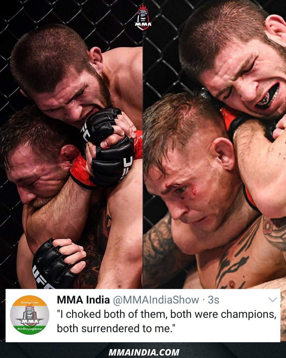 NEWS: 🚨 Khabib "the Eagle" Nurmagomedov has no interest in returning for Conor McGregor or Dustin Poirier: ‘I choked both, why should I do this?’ 🦅
He also says #DustinPoirier is the 🔝 fighter in the LW Division ( via Khabib 🎙 🇷🇺 )
Do you agree with him?
#UFC #MMA https://t.co/iDjyOQbJWC