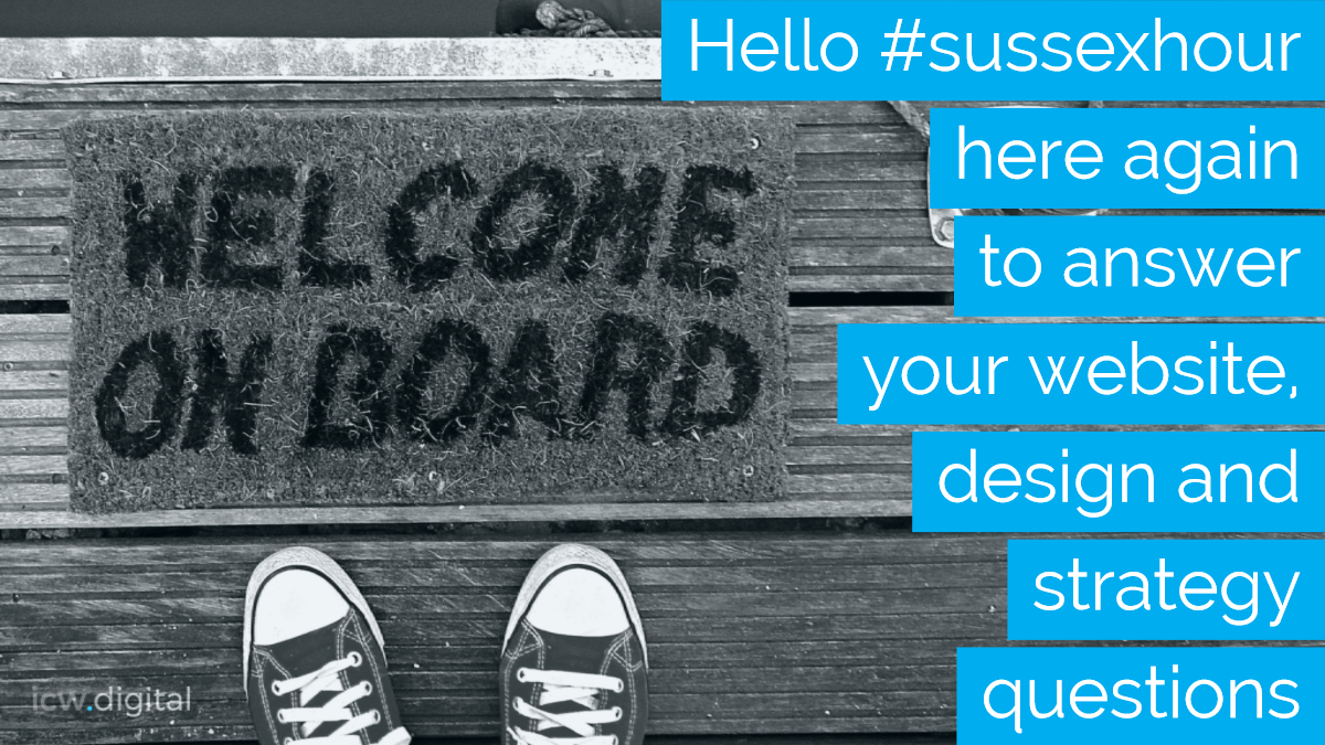 Good morning #sussexhour I hope you all having a great week. I am a local Web Consultant and Frontend Developer. Here to answer any questions/queries about websites that you may have. Dont be shy. :) or call me on 01903 527927